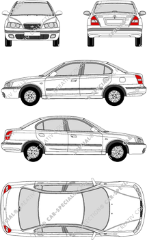 Hyundai Elantra, Limousine, 4 Doors (2001)