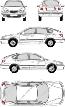 Hyundai Elantra, Kombilimousine, 5 Doors (2001)