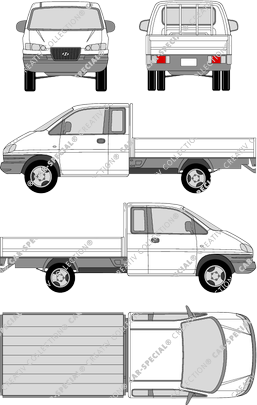 Hyundai Libero, pianale, Super Cabine (2000)