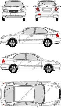 Hyundai Accent Hatchback, 2003–2005 (Hyun_038)