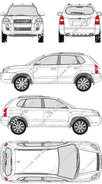 Hyundai Tucson station wagon, 2004–2010 (Hyun_041)