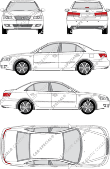 Hyundai Sonata Limousine, 2005–2008 (Hyun_045)