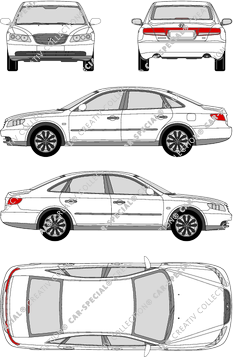 Hyundai Grandeur, 2006–2010 (Hyun_049)