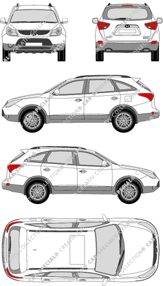 Hyundai ix55, station wagon, 5 Doors (2009)