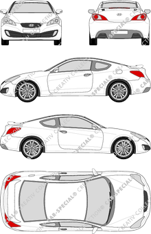 Hyundai Genesis Coupé, Coupe, Coupé, 2 Doors (2011)