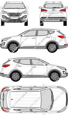 Hyundai Santa Fe, 2012–2015 (Hyun_076)
