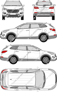 Hyundai Grand Santa Fe, station wagon, 5 Doors (2014)