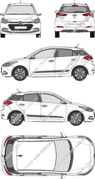 Hyundai i20 Hatchback, 2015–2018 (Hyun_083)