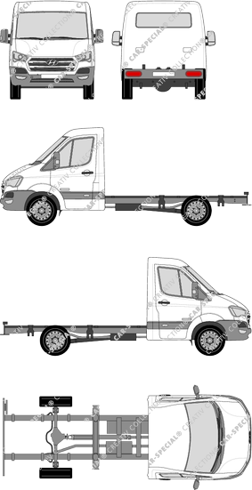 Hyundai H350 Chassis for superstructures, current (since 2015) (Hyun_105)