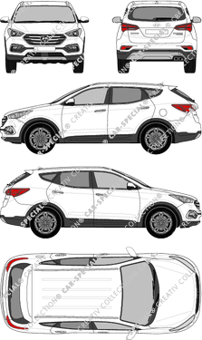 Hyundai Santa Fe break, 2016–2018 (Hyun_116)