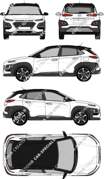 Hyundai Kona, 2017–2023 (Hyun_118)