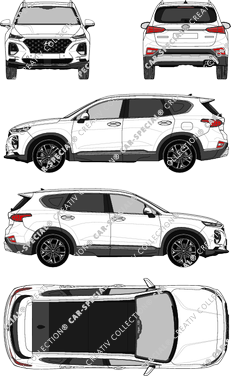 Hyundai Santa Fe, station wagon, 5 Doors (2018)