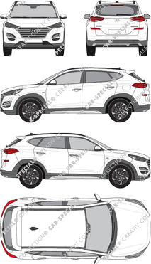 Hyundai Tucson Station wagon, 2018–2020 (Hyun_124)