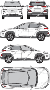 Hyundai Kona station wagon, 2018–2021 (Hyun_126)