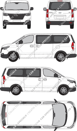 Hyundai Starex Travel, Travel, minibus, Rear Flap, 2 Sliding Doors (2019)