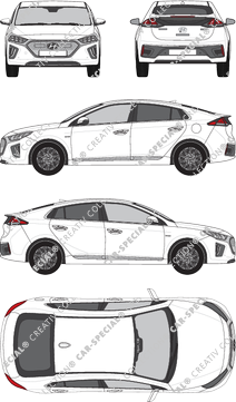 Hyundai Ioniq Elektro, Electric, Hatchback, 5 Doors (2019)