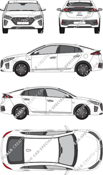 Hyundai Ioniq Plug-in-Hybrid, Plug-in-Hybrid, Hatchback, 5 Doors (2019)