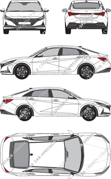 Hyundai Elantra, 2020–2023 (Hyun_157)