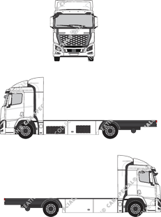 Hyundai Xcient Fuel Cell Chassis for superstructures, current (since 2023) (Hyun_165)