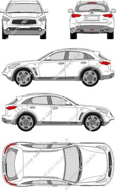 Infiniti FX, station wagon, 5 Doors (2009)