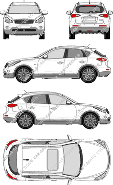 Infiniti QX50 break, 2015–2018 (Infi_008)