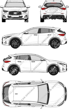 Infiniti Q30 Kombilimousine, aktuell (seit 2017) (Infi_010)