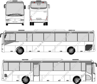 Irisbus Arway porte unique centrale, porta singola centrale, bus (2006)