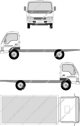 Isuzu N-Serie Chassis voor bovenbouwen, 1993–2006 (Isuz_004)