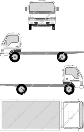 Isuzu N-Serie Châssis pour superstructures, 1993–2006 (Isuz_004)