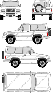 Isuzu Trooper personenvervoer, 1981–1991 (Isuz_005)