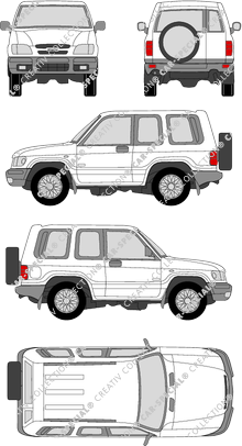 Isuzu Trooper station wagon, a partire da 2000 (Isuz_007)