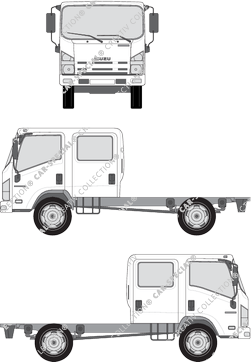 Isuzu N-Serie, Chassis for superstructures, Crew Cab, 4 Doors (2006)