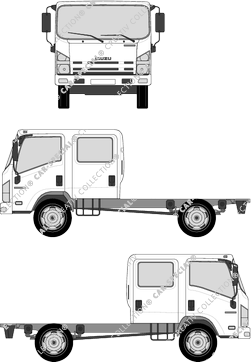 Isuzu N-Serie Chassis voor bovenbouwen, vanaf 2006 (Isuz_017)