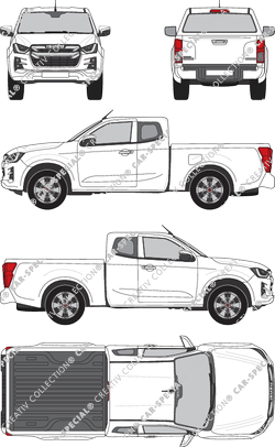 Isuzu D-Max, Pick-up, enkelcabine, verlengd, 2 Doors (2021)