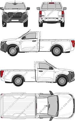 Isuzu D-Max, Pick-up, Einzelkabine, 2 Doors (2021)