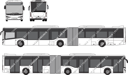 Isuzu Citiport 18, articulated bus, 4 Doors (2019)
