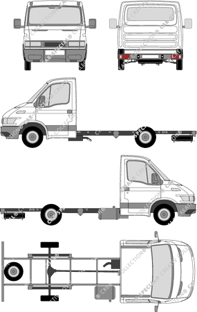 Iveco Daily Chassis for superstructures, 1999–2006 (Ivec_001)