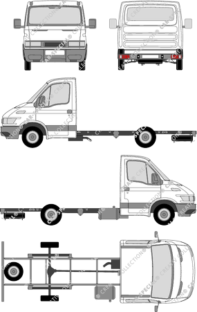 Iveco Daily Fahrgestell für Aufbauten, 1999–2006 (Ivec_001)