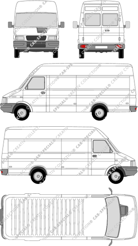 Iveco Daily 35-10, 35-10, van/transporter, high roof, short wheelbase (1999)