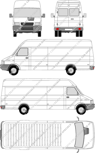 Iveco Daily 35-10 V, 35-10 V, Classic, Kastenwagen, Stehhöhe 1930 (1999)