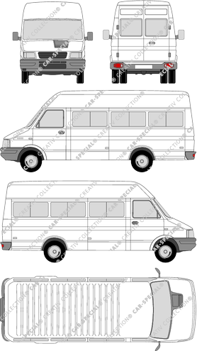 Iveco Daily 35-10, 35-10, Basic, minibus, high roof, short wheelbase (1999)