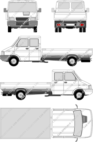 Iveco Daily catre, 1999–2006 (Ivec_016)