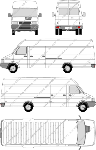 Iveco Daily 59-12 V, 59-12 V, Classic, furgone, tetto alto (1999)