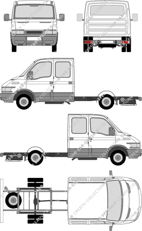 Iveco Daily Telaio per sovrastrutture, 1999–2006 (Ivec_041)