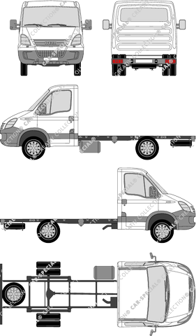 Iveco Daily Chassis for superstructures, 2006–2011 (Ivec_049)