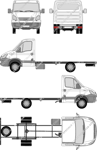 Iveco Daily Chassis for superstructures, 2006–2011 (Ivec_050)