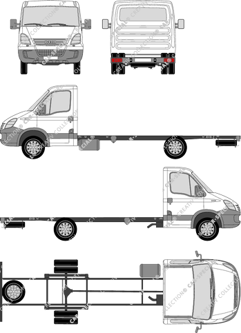 Iveco Daily Fahrgestell für Aufbauten, 2006–2011 (Ivec_051)