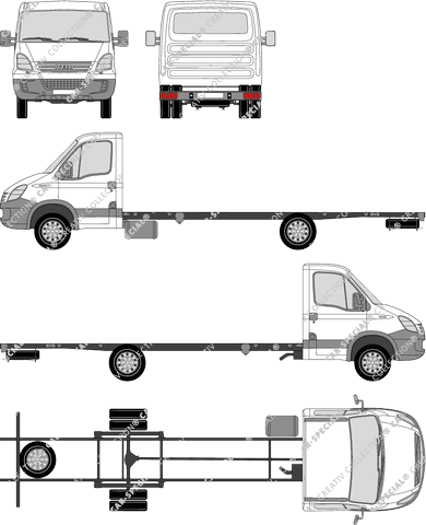 Iveco Daily Fahrgestell für Aufbauten, 2006–2011 (Ivec_052)