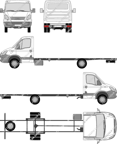 Iveco Daily 45 C, Radstand 4750, Telaio per sovrastrutture, Einzelkabine (2006)