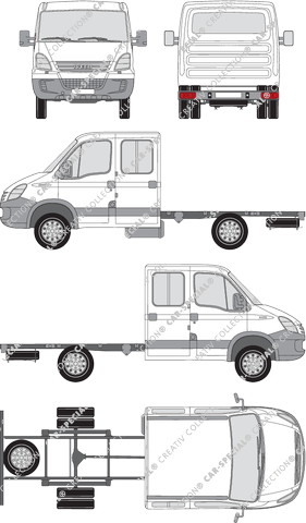 Iveco Daily Chasis para superestructuras, 2006–2011 (Ivec_053)